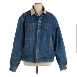 Eddie Bauer Denim Corduroy Wool Jacket